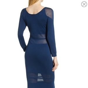 Illusion Stripe Midi Dress